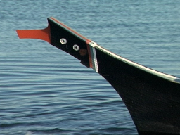 bow of canoe
