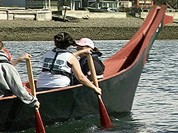 paddle canoe